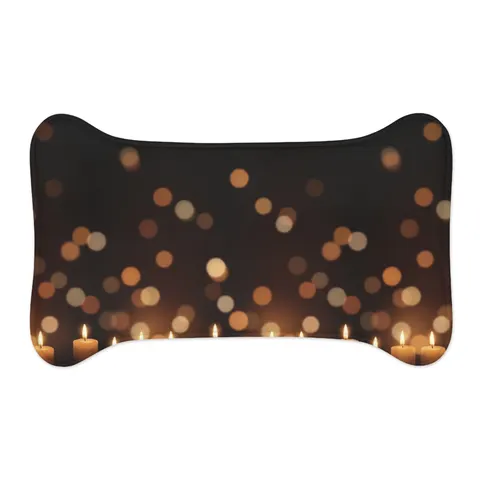 Faith Flag Candlelight Meditation Pet Feeding Mats — other view