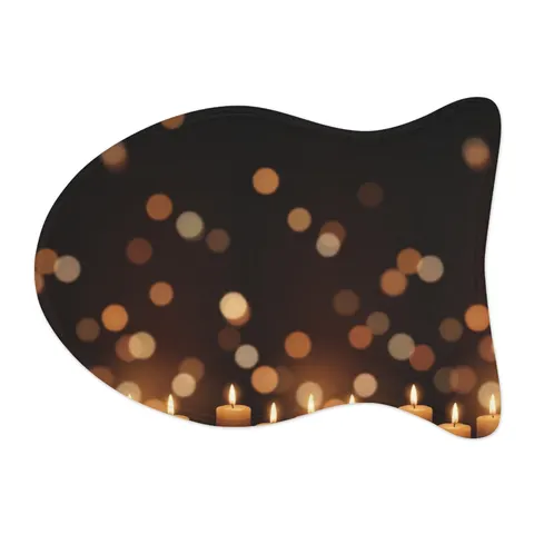 Faith Flag Candlelight Meditation Pet Feeding Mats — other view