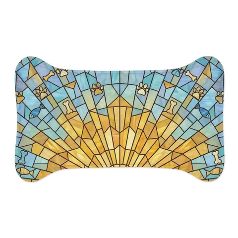 Faith Flag Sunburst Sanctuary Pet Feeding Mats — other view