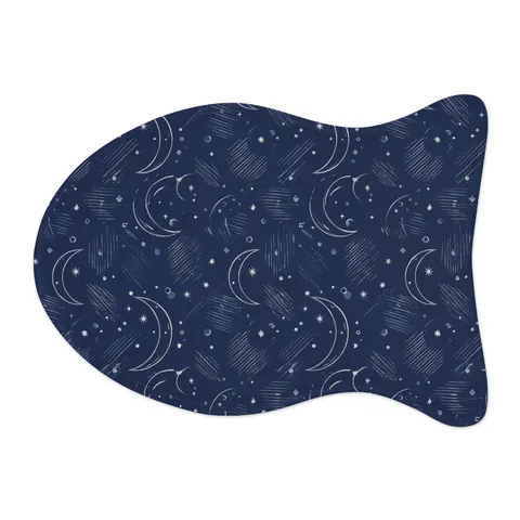Faith Flag Crescent Moon Night Sky Pet Feeding Mats — other view