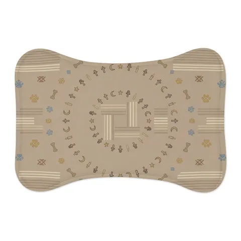 Faith Flag Multi-Faith Harmony Circle Pet Feeding Mats — other view