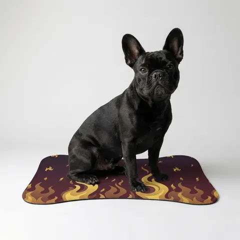 Faith Flag Pentecostal Fire Pet Feeding Mats