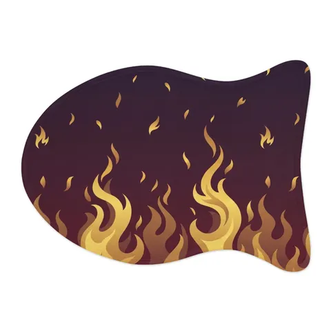 Faith Flag Pentecostal Fire Pet Feeding Mats — other view