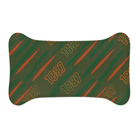 FAMU 1887 Orange & Green Energy Pet Feeding Mats — other view