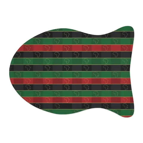 African Diaspora Continent Outline Pet Feeding Mats — other view