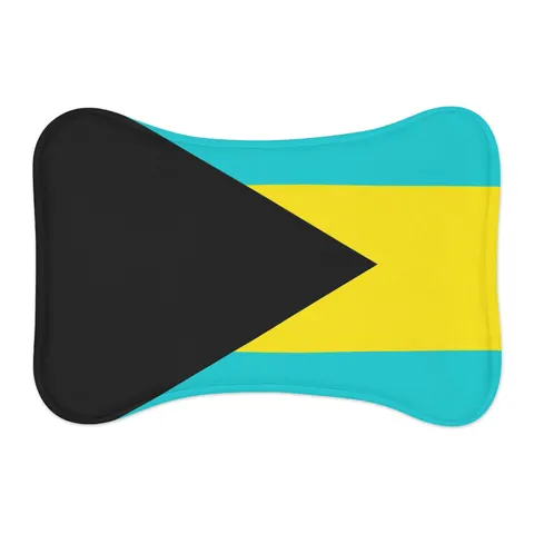 Bahamas Aqua Triangle Pet Feeding Mats — other view