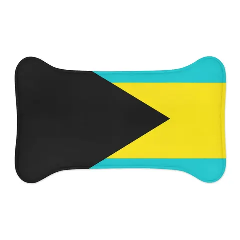 Bahamas Aqua Triangle Pet Feeding Mats — other view