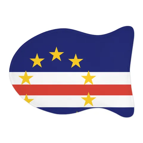 Cabo Verde Blue Stripe & Stars Pet Feeding Mats — other view