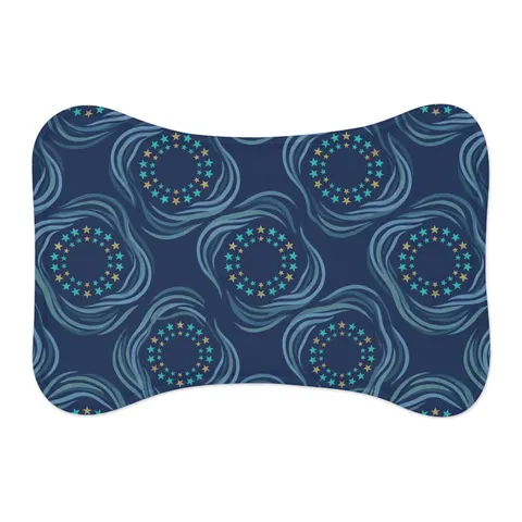 Caribbean Unity Island Stars Pet Feeding Mats — other view