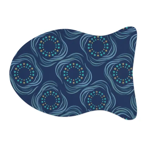 Caribbean Unity Island Stars Pet Feeding Mats — other view