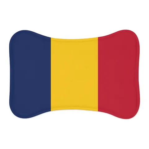 Chad Blue Yellow Red Pet Feeding Mats — other view