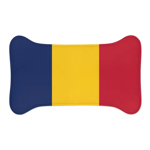 Chad Blue Yellow Red Pet Feeding Mats — other view