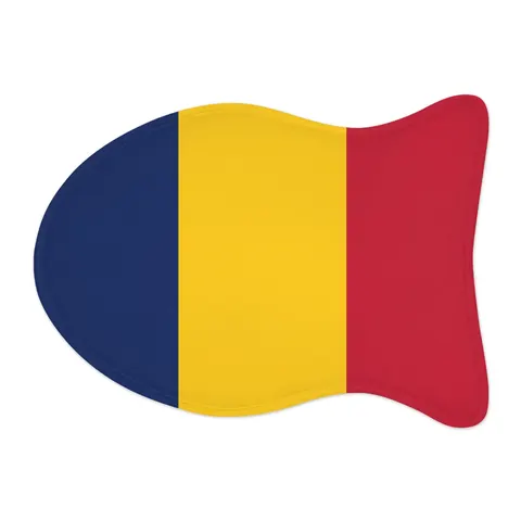 Chad Blue Yellow Red Pet Feeding Mats — other view