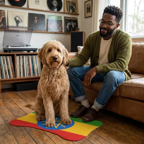 Ethiopia Green Yellow Red Pet Feeding Mats
