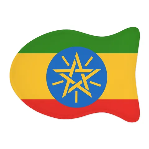 Ethiopia Green Yellow Red Pet Feeding Mats — other view
