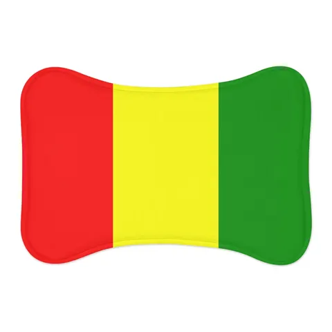Guinea Red Yellow Green Pet Feeding Mats — other view