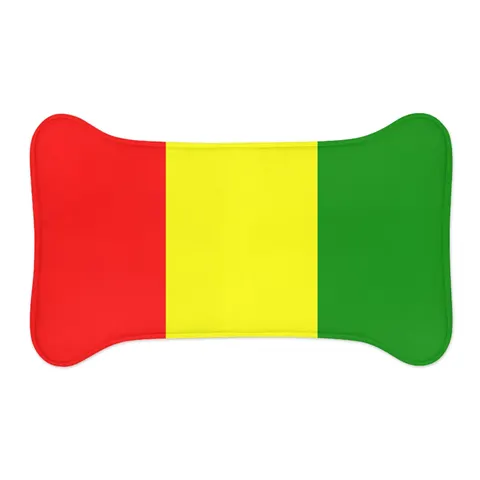 Guinea Red Yellow Green Pet Feeding Mats — other view