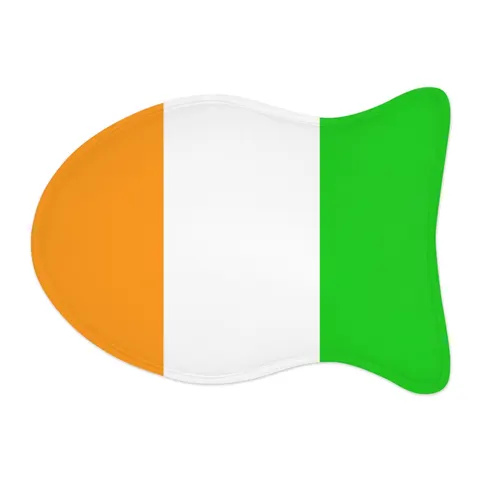 Côte d’Ivoire Orange White Green Pet Feeding Mats — other view