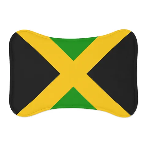Jamaica Gold Cross Pet Feeding Mats — other view