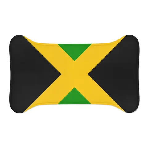 Jamaica Gold Cross Pet Feeding Mats — other view