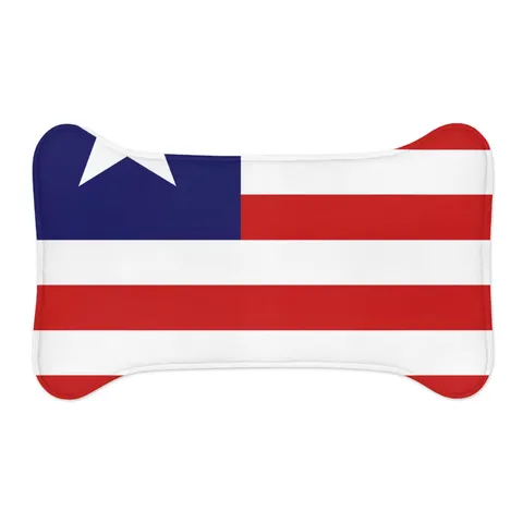 Liberia Stripes & Single Star Pet Feeding Mats — other view