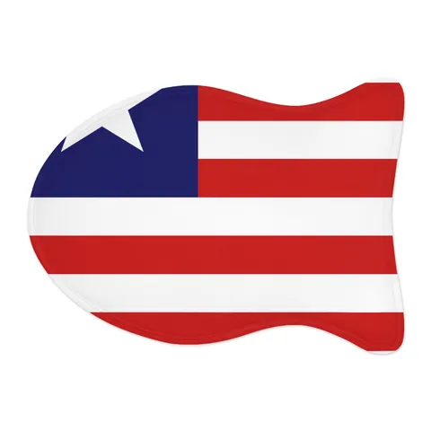 Liberia Stripes & Single Star Pet Feeding Mats — other view