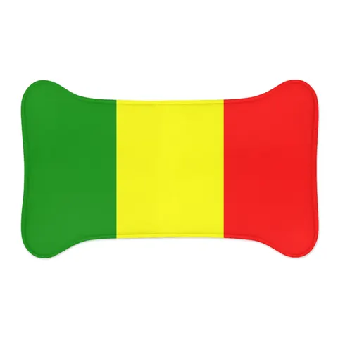 Mali Green Yellow Red Pet Feeding Mats — other view
