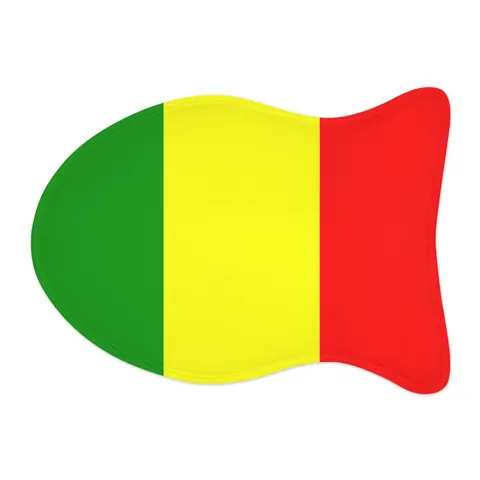 Mali Green Yellow Red Pet Feeding Mats — other view