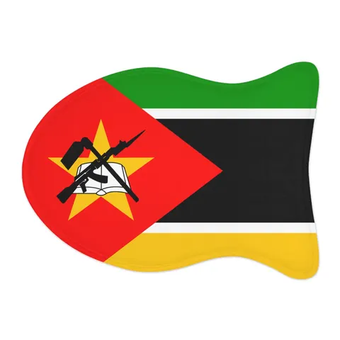 Mozambique Green Black Yellow Pet Feeding Mats — other view