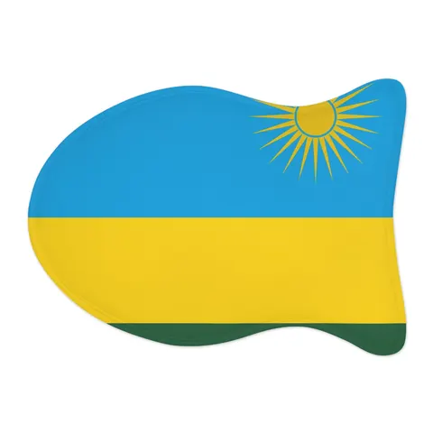 Rwanda Sky Blue & Sun Pet Feeding Mats — other view