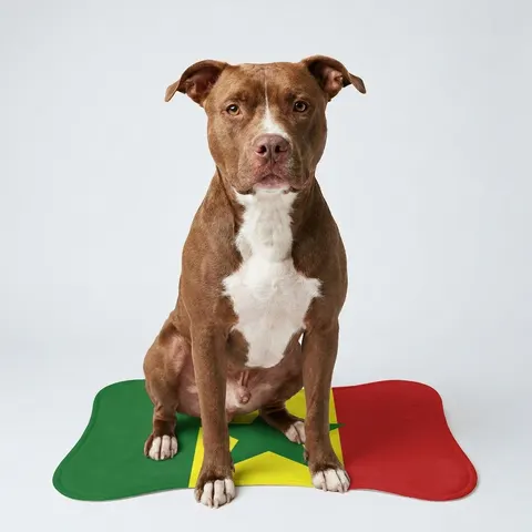 Senegal Green Yellow Red Pet Feeding Mats