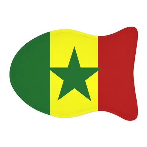 Senegal Green Yellow Red Pet Feeding Mats — other view