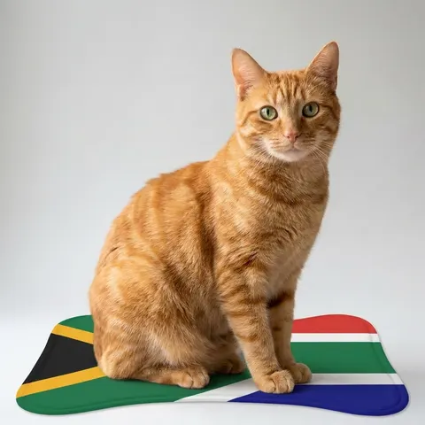 South Africa Rainbow Y Pattern Pet Feeding Mats