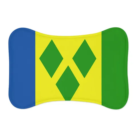 St. Vincent & Grenadines Diamonds Pet Feeding Mats — other view