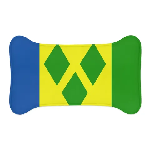 St. Vincent & Grenadines Diamonds Pet Feeding Mats — other view