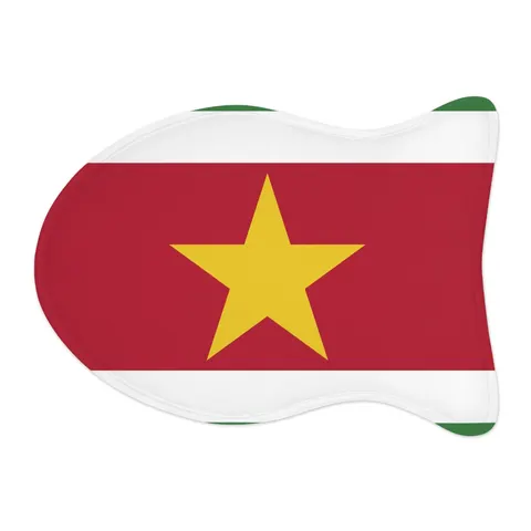 Suriname Red Green White Star Pet Feeding Mats — other view