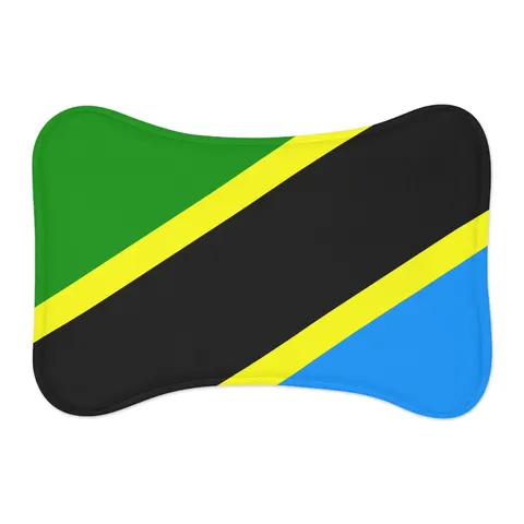 Tanzania Diagonal Bands Pet Feeding Mats — other view