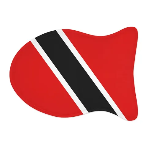 Trinidad & Tobago Diagonal Stripe Pet Feeding Mats — other view