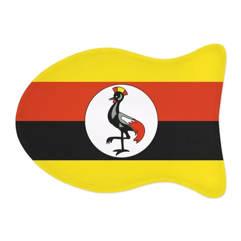 Uganda Black Yellow Red Bands Pet Feeding Mats — other view