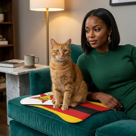 Zimbabwe Stripes & Triangle Pet Feeding Mats
