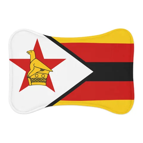 Zimbabwe Stripes & Triangle Pet Feeding Mats — other view