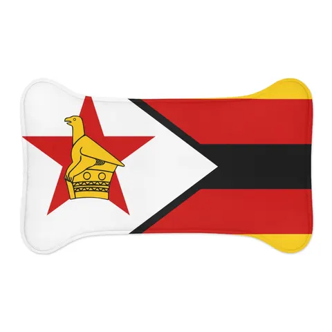 Zimbabwe Stripes & Triangle Pet Feeding Mats — other view