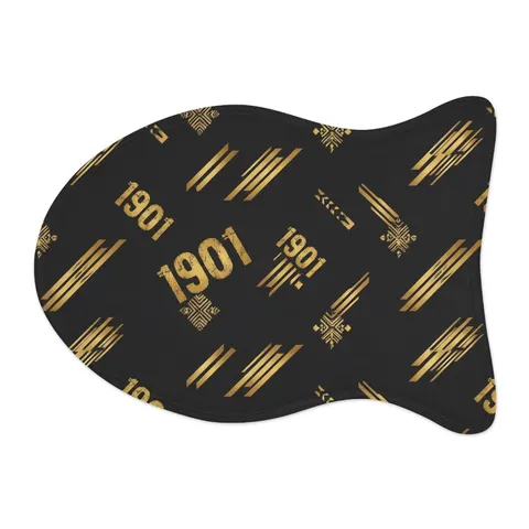 Grambling 1901 Black & Gold Edge Pet Feeding Mats — other view