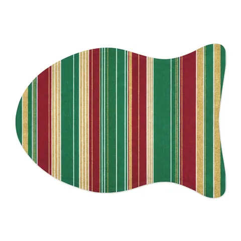 Holiday Gift Wrap Stripes Pet Feeding Mats — other view