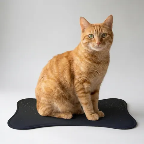 New Year Midnight Sparkle Gradient Pet Feeding Mats