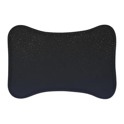 New Year Midnight Sparkle Gradient Pet Feeding Mats — other view