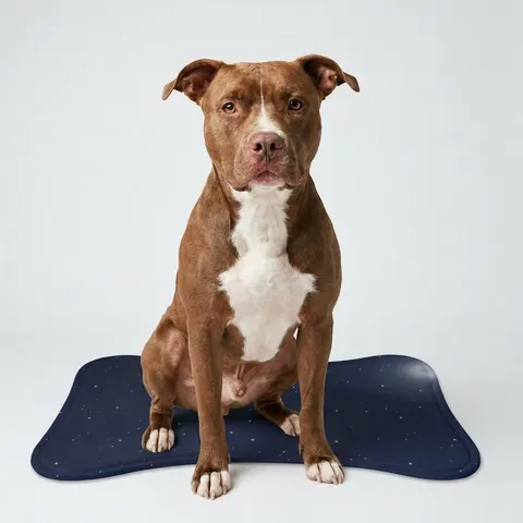 Holiday Starry Winter Night Pet Feeding Mats