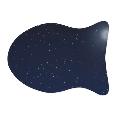 Holiday Starry Winter Night Pet Feeding Mats — other view