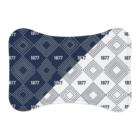 Jackson State 1877 Blue & White Split Pet Feeding Mats — other view