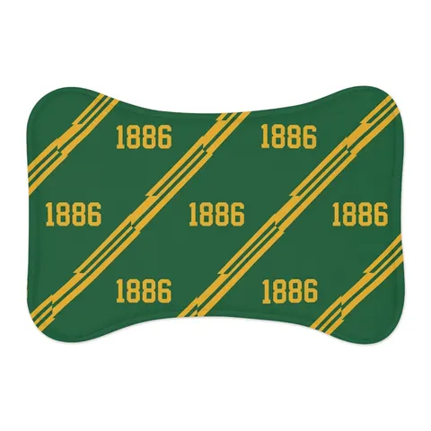 Kentucky State 1886 Green & Gold Pet Feeding Mats — other view